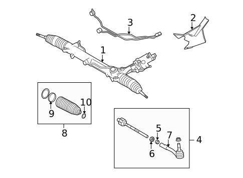 Steering Gear & Linkage for 2009 BMW M6 #0