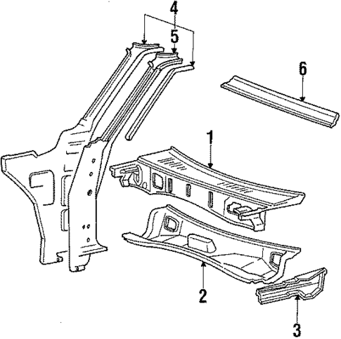 Cowl for 1986 Dodge Power Ram 50 #0