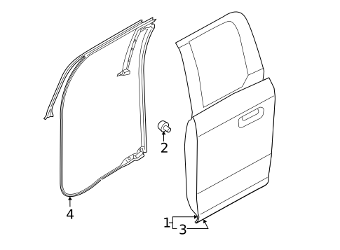 Door & Components for 2019 Ford F-150 #1