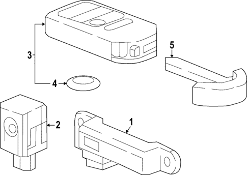 Keyless Entry Components for 2023 Honda HR-V #0