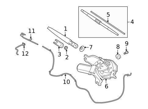 Wiper & Washer Components for 2013 Kia Forte #1