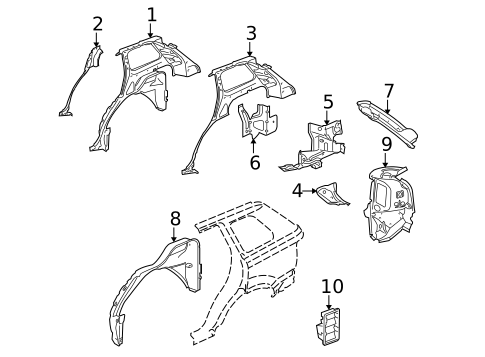 Inner Components for 2008 Land Rover Range Rover Sport #1