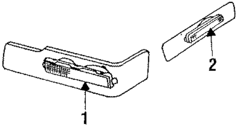 Park & Side Marker Lamps for 1988 Cadillac Eldorado #0
