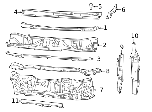Cowl for 2016 Chrysler 200 #0