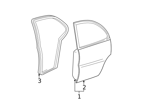 Door & Components for 2016 Chevrolet Impala Limited #0
