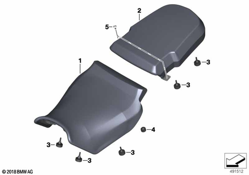 Bench Seat for 2021 BMW-Motorrad F 750 GS #1