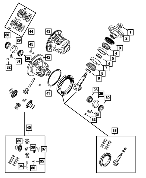 Rear Axle; Housing, Differential and Vent for 2010 Dodge Dakota #0