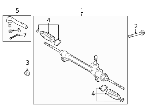 Steering Gear & Linkage for 2015 Lexus ES350 #0