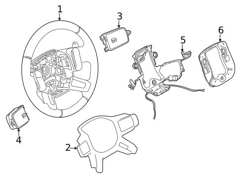 Steering Wheel & Trim for 2020 Land Rover Defender 90 #0