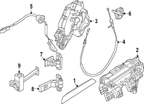 Lock & Hardware for 2024 BMW 540i xDrive #1