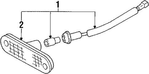 Side Marker Lamps for 1996 Mazda Miata #1