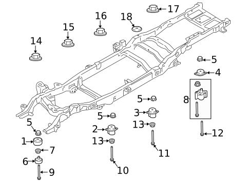 Frame & Components for 2021 Ford F-250 Super Duty #5