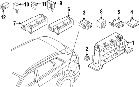 Fuse & Relay for 2025 Audi SQ8 e-tron Sportback #2