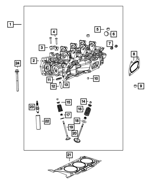 Cylinder Head for 2020 Jeep Grand Cherokee #2