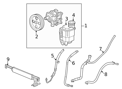 Pump & Hoses for 2012 Ram 2500 #3