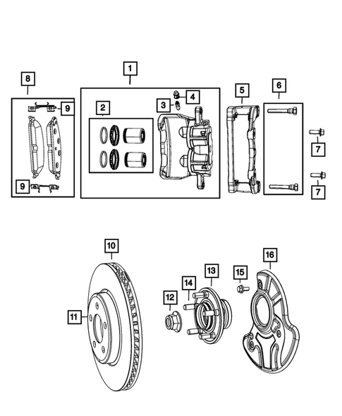 Front Brakes for 2018 Dodge Challenger #3