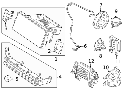 Antenna & Radio for 2022 Kia Niro #1