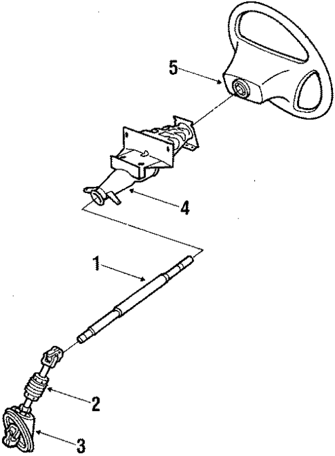 Steering Column & Wheel for 1990 Saab 900 #0