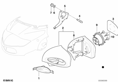 Motorcycle Trim Section, Windshield for 2001 BMW-Motorrad R 1150 RT #3