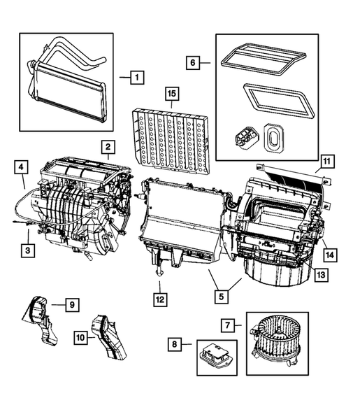 Air Conditioner and Heater Units for 2009 Dodge Caliber #1