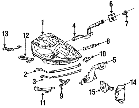 Emission Components for 1995 Honda Civic #1