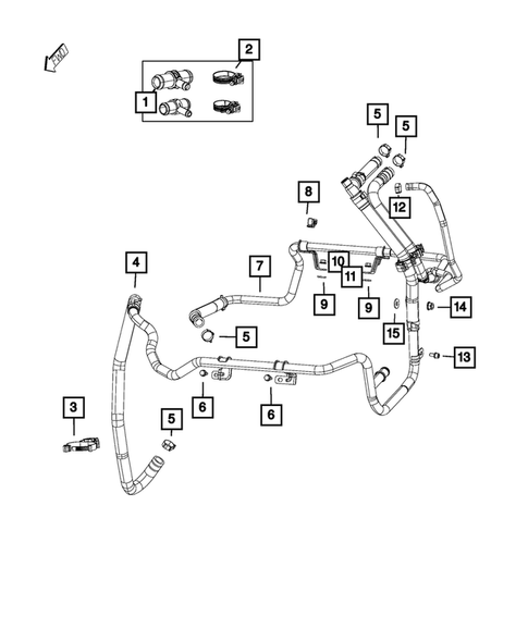 Air Conditioner and Heater Plumbing for 2020 Ram ProMaster 1500 #1