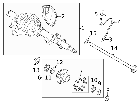 Rear Axle for 2022 Ford F-350 Super Duty #0