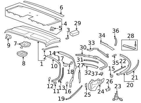 Frame & Components for 2012 Porsche 911 #0
