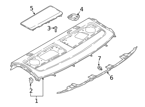 Interior Trim - Rear Body for 2019 Audi S5 #0