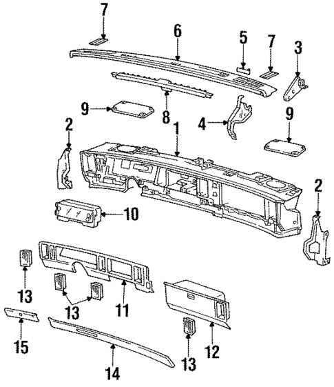 Instrument Panel for 1992 Buick LeSabre #0