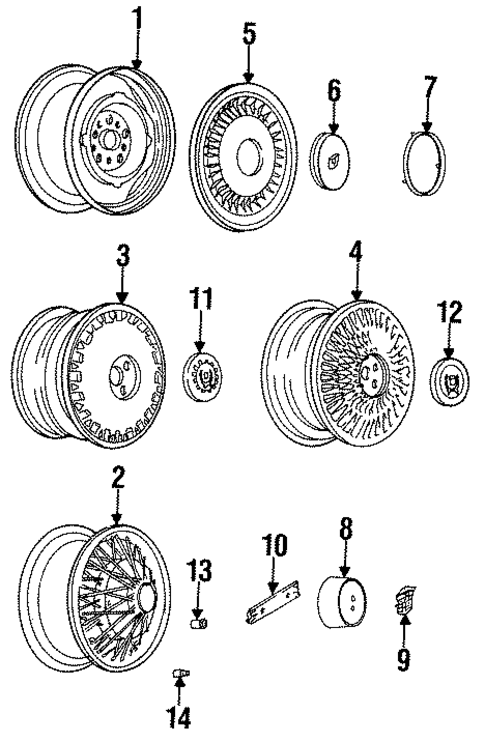 Wheels for 1993 Cadillac Fleetwood #0