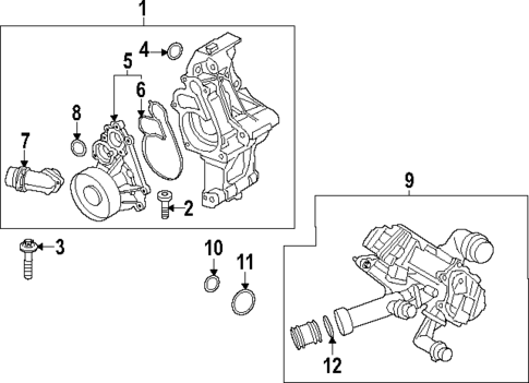 Water Pump for 2024 BMW M240i xDrive #0
