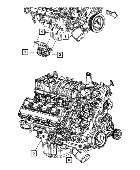 Engine Mounting for 2009 Dodge Ram 3500 #0