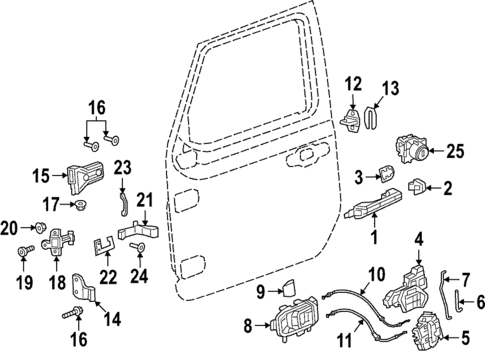 Lock & Hardware for 2023 Jeep Gladiator #5