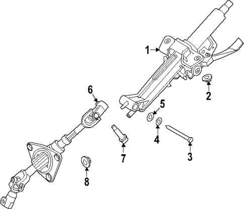 Steering Column Assembly for 2025 Kia EV9 #0