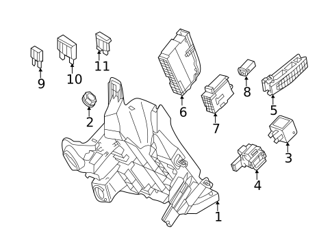 Fuse & Relay for 2023 Audi A5 Quattro #5