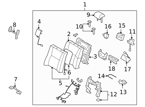 Power Seats for 2008 Lexus LS600h #5