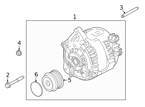 Alternator for 2017 Ford Mustang #1