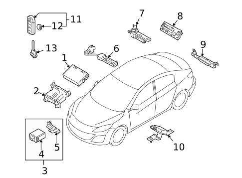 Electrical Components for 2011 Mazda 3 #0
