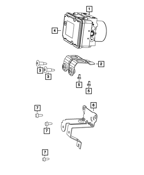 Hydraulic Control Unit, Brake Tubes and Hoses for 2015 Dodge Dart #2