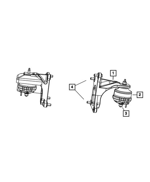 Engine Mounting for 2010 Jeep Wrangler #0