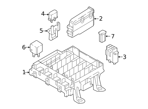 Fuse & Relay for 2022 Audi SQ7 #1