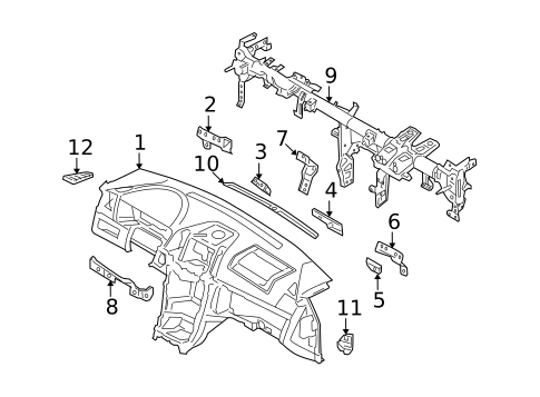 Instrument Panel for 2007 Kia Amanti #0