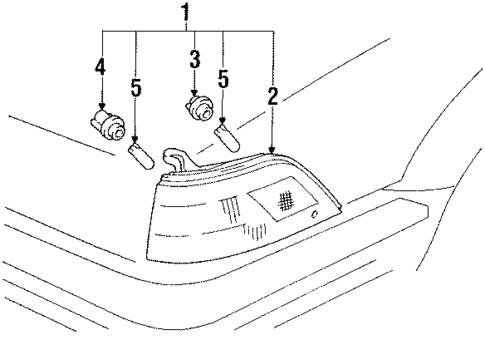 Park Lamps for 1990 Toyota Corolla #0