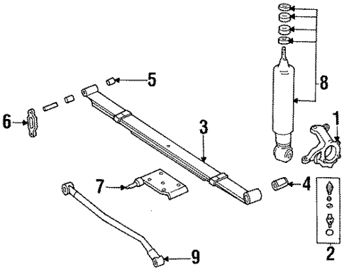 Suspension Components for 1988 Jeep Wrangler #0