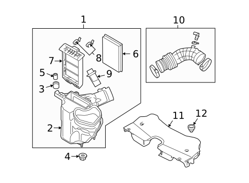 Filters for 2010 INFINITI FX50 #0