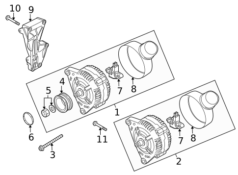 Alternator for 2008 Audi R8 #0