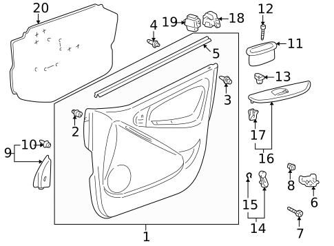 Front Door for 2005 Toyota Echo #0
