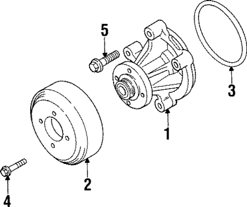 Water Pump for 1993 Lincoln Mark VIII #0