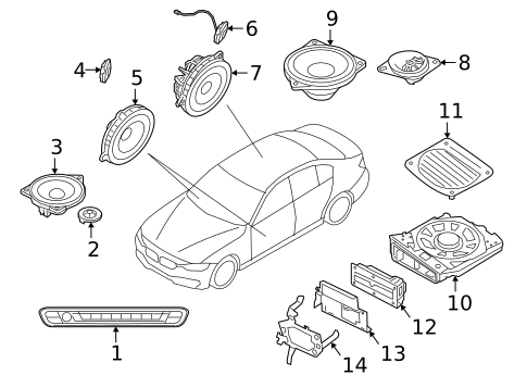 Sound System for 2022 BMW 430i Gran Coupe #8
